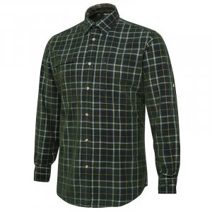 Dobby Corduroy košile - Green Check
