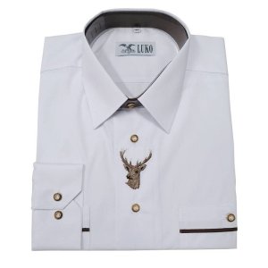 LUKO pánská obleková košile s výšivkou 182115