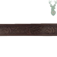 Kožený pásek - Jelen a Divočák