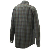 Wood Button Down košile - Green & Red Overd. Moss