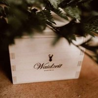 Dřevěné hodinky pánské HUBERTUS so srncom