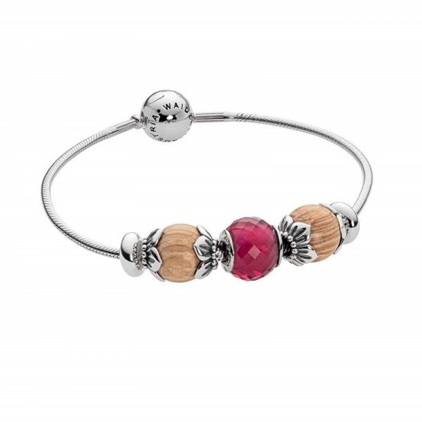 Strieborný náramok Bordeaux