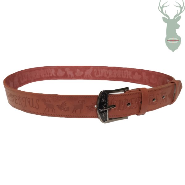 Hubertus kožený opasek - BROWN