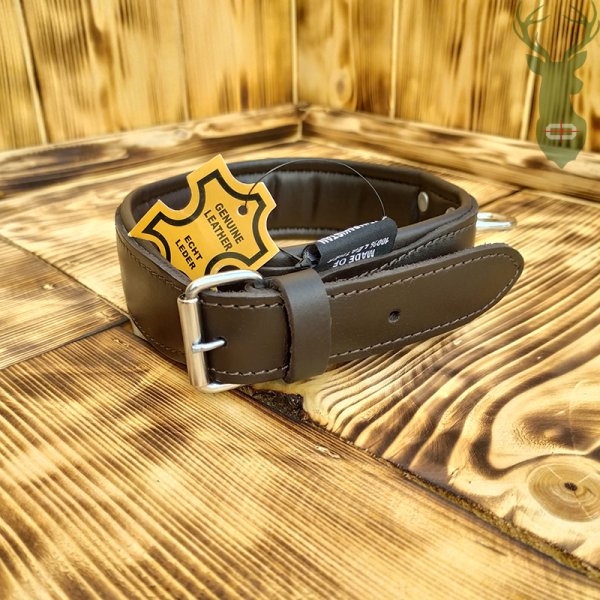 Obojek kožený s obratlíkem