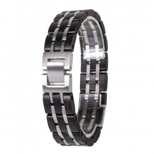 Duo Element Eben dřevěný náramek