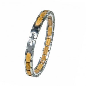 Element Stříbrný dřevěný náramek